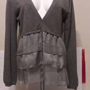 Will Smith 3-tiered Ruffle Cardigan